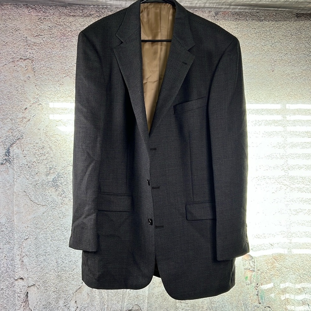 Oscar de la Renta Men’s Size 42L Vintage Wool Suit Jacket MN128